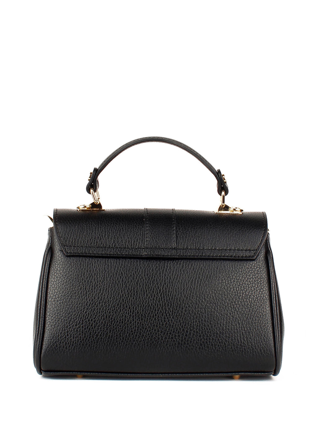 Bolso de mano de piel italiana Negro 4222-05-32