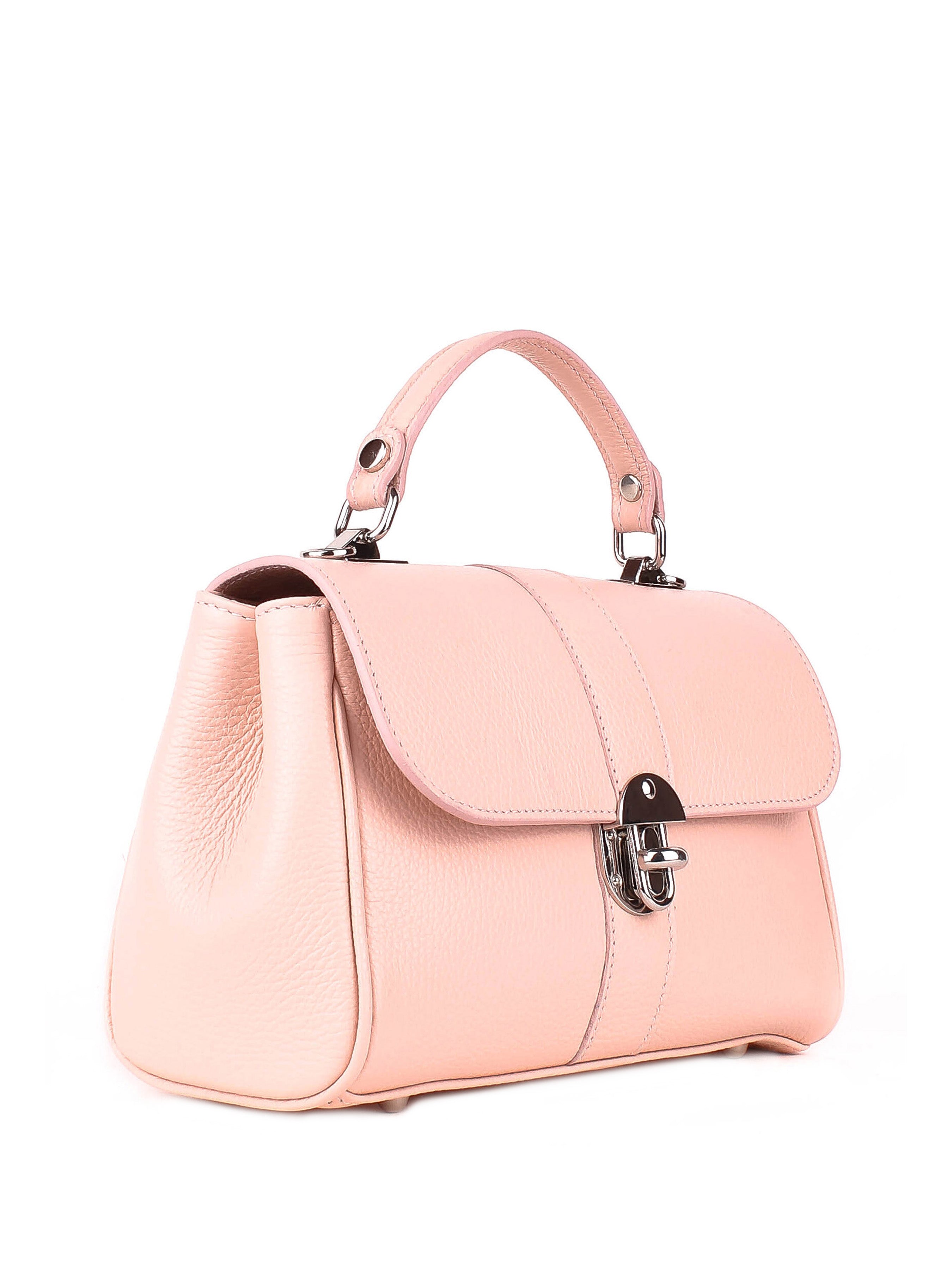 Bolso de mano de piel italiana Polvoriento 4222-09-32