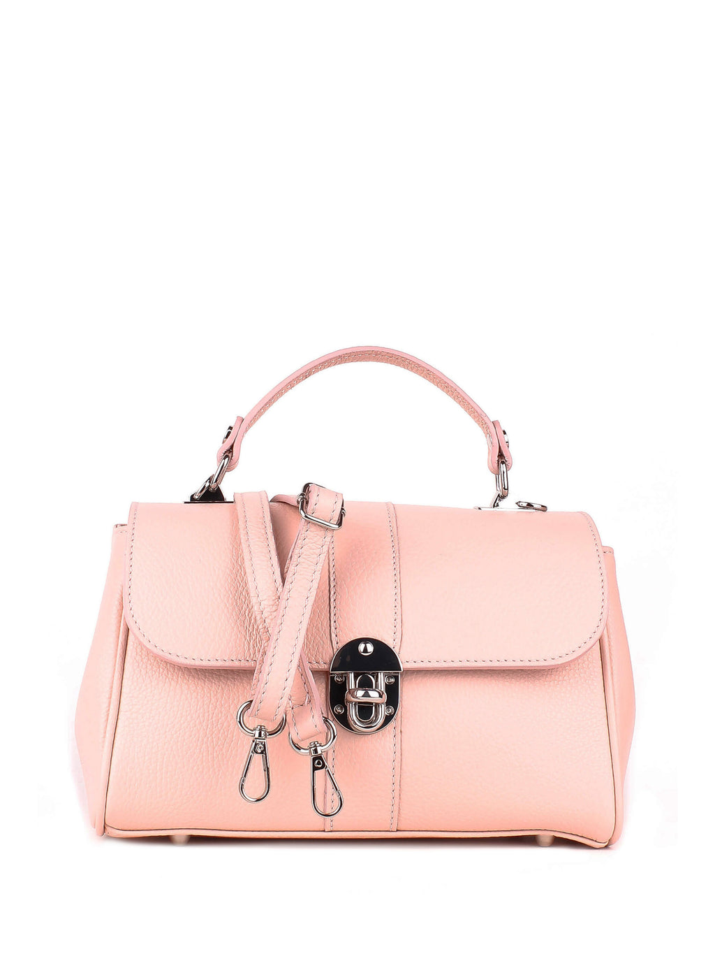 Bolso de mano de piel italiana Polvoriento 4222-09-32