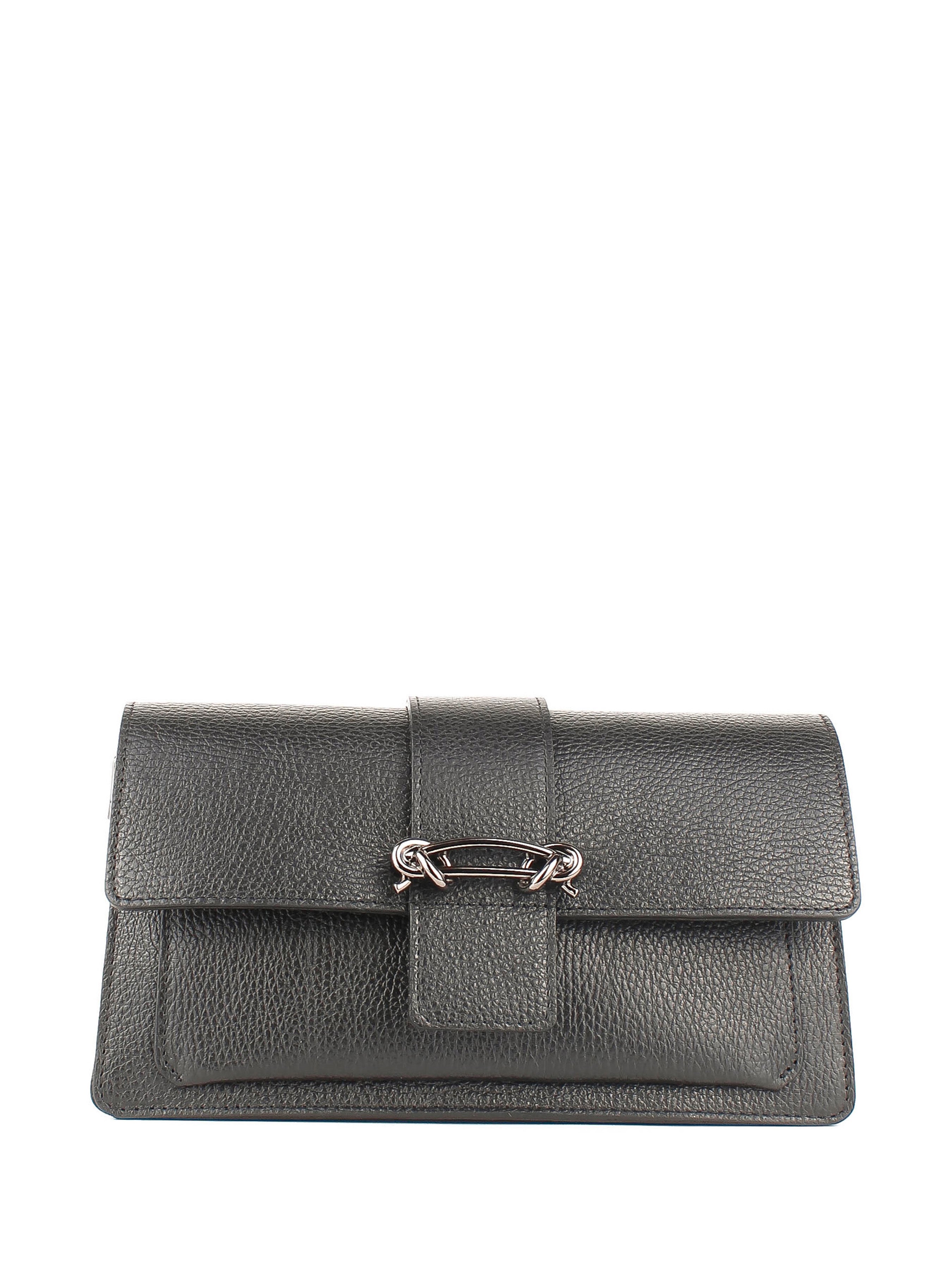 Bandolera de piel italiana Negro 6184-05-32