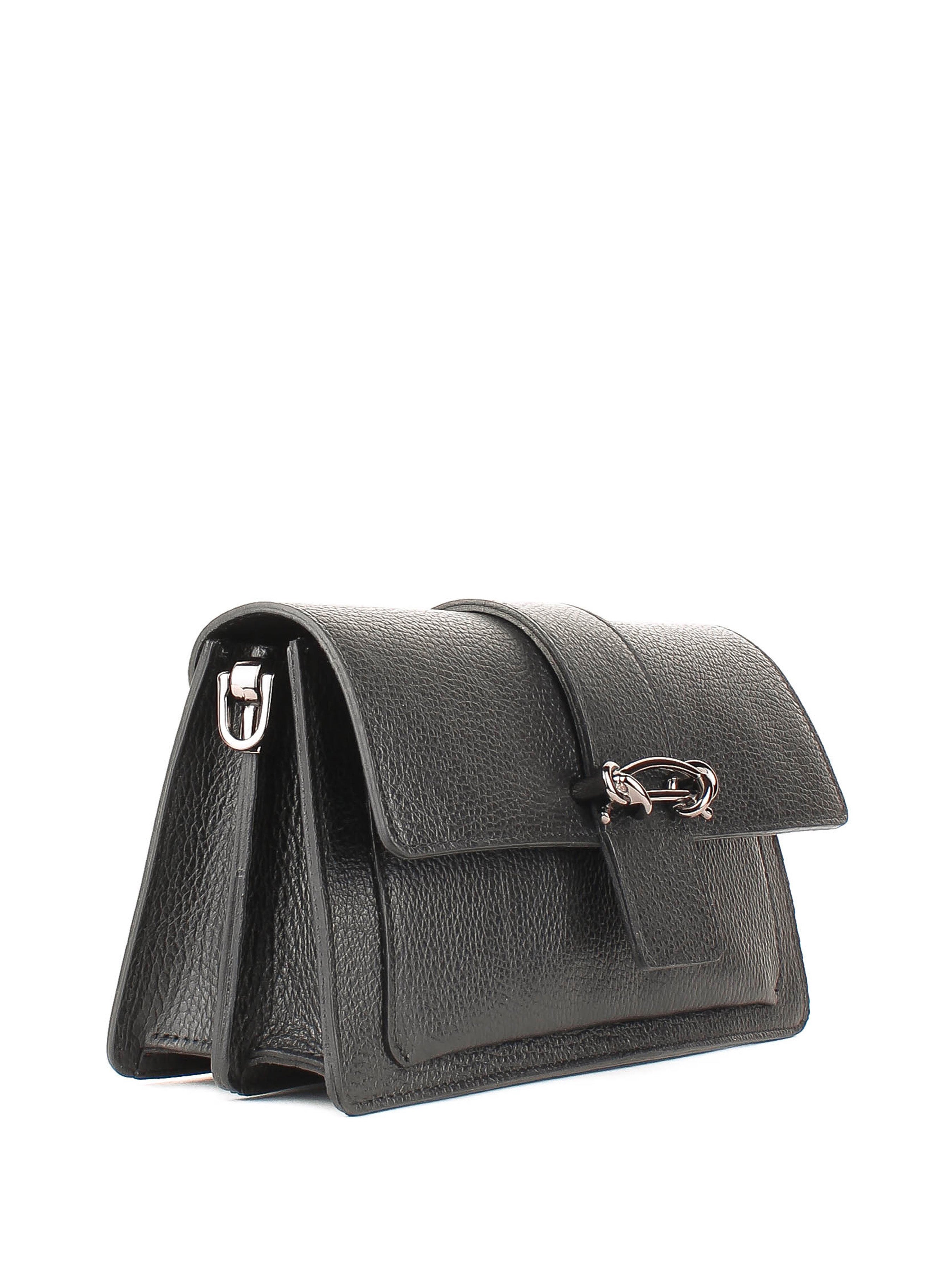 Bandolera de piel italiana Negro 6184-05-32