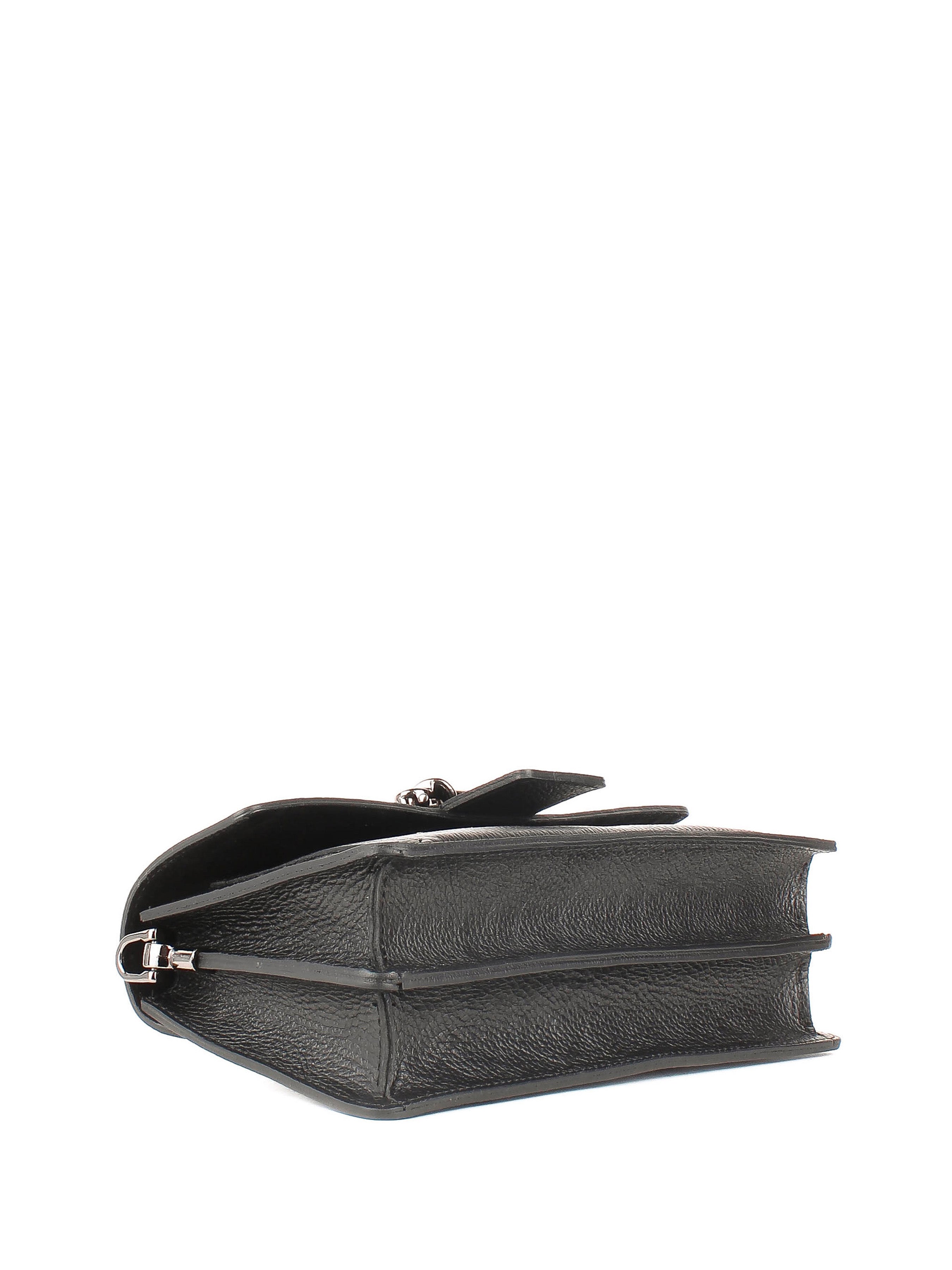 Bandolera de piel italiana Negro 6184-05-32