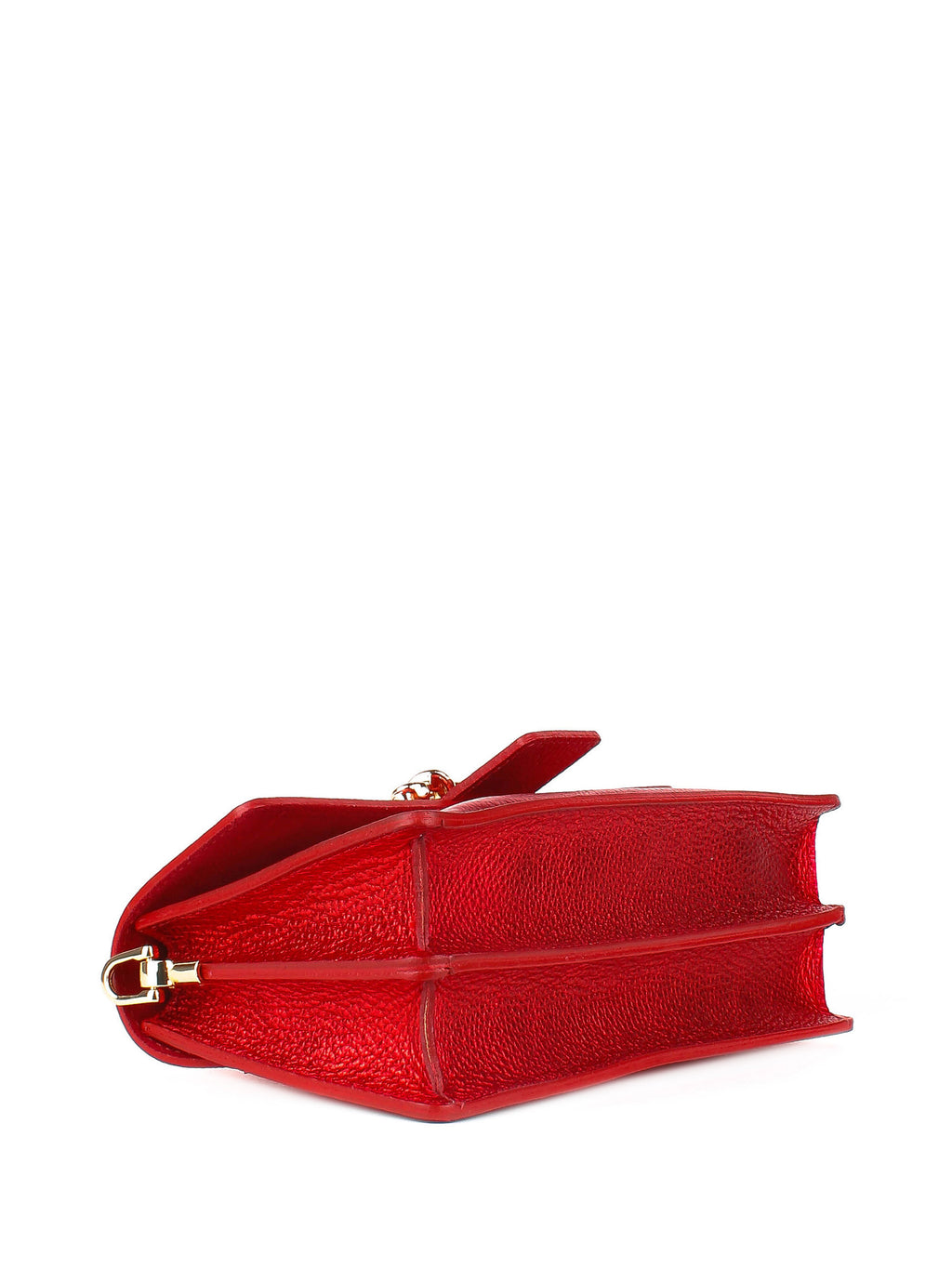 Bandolera de piel italiana Rojo 6184-13-32