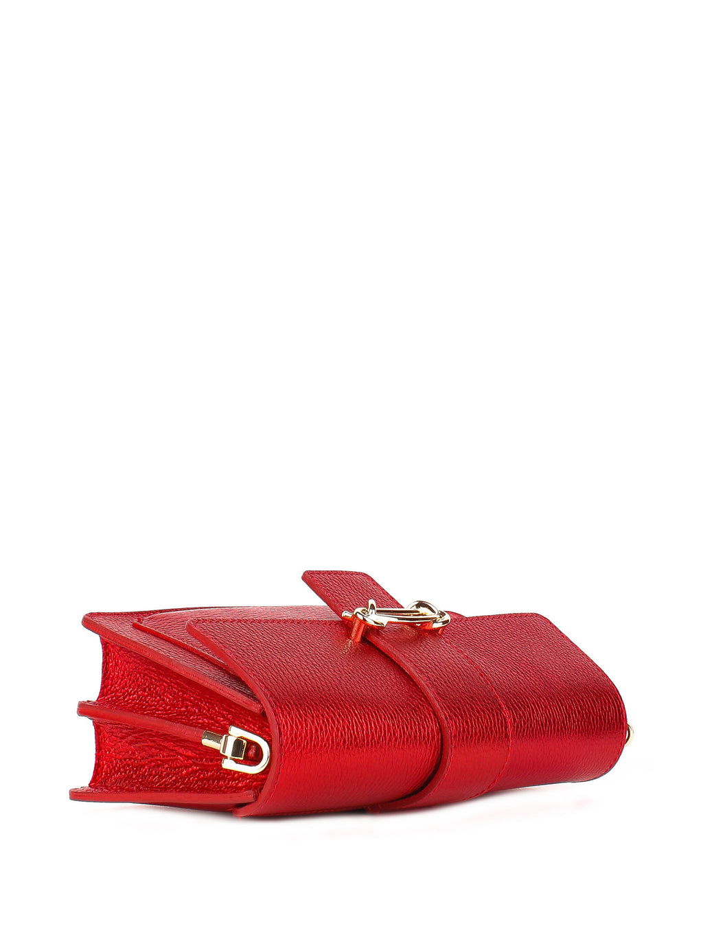 Bandolera de piel italiana Rojo 6184-13-32