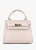 Bolso de mano de piel italiana Beige 3993-11-31