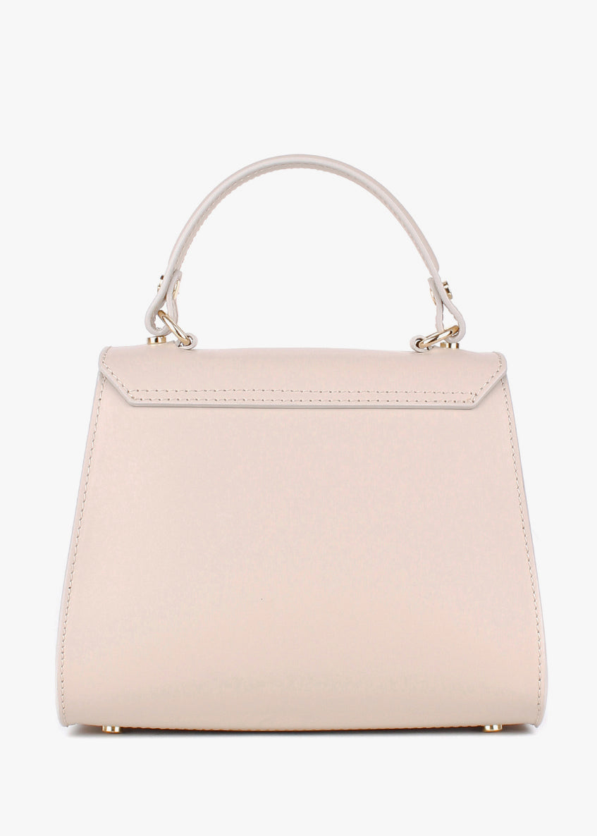 Bolso de mano de piel italiana Beige 3993-11-31