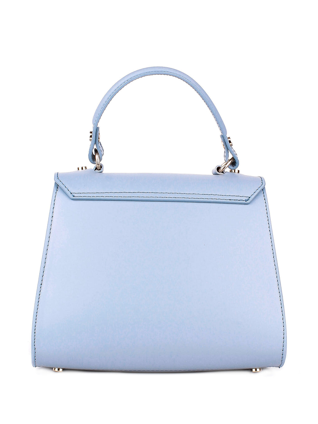 Bolso de mano de piel italiana Блакитний 3993-17-31