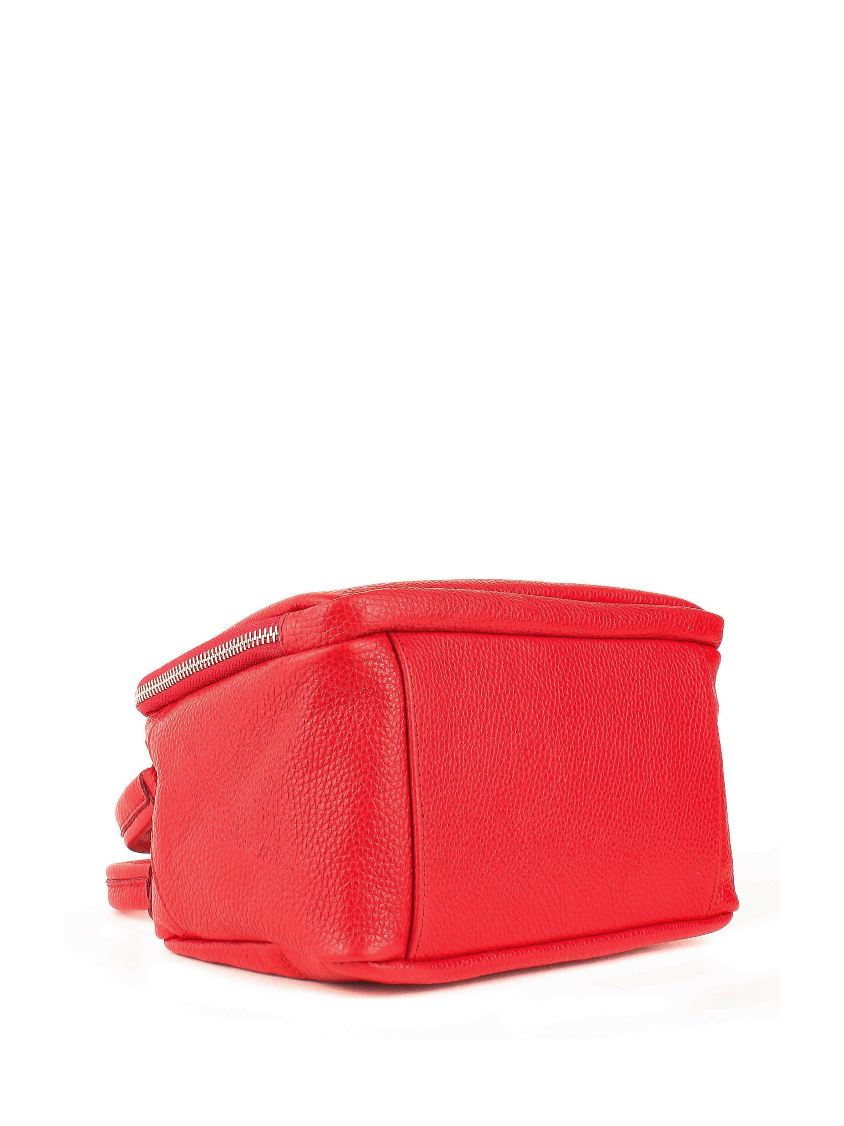 Bolso de mano de piel italiana Rojo 3635-13-32