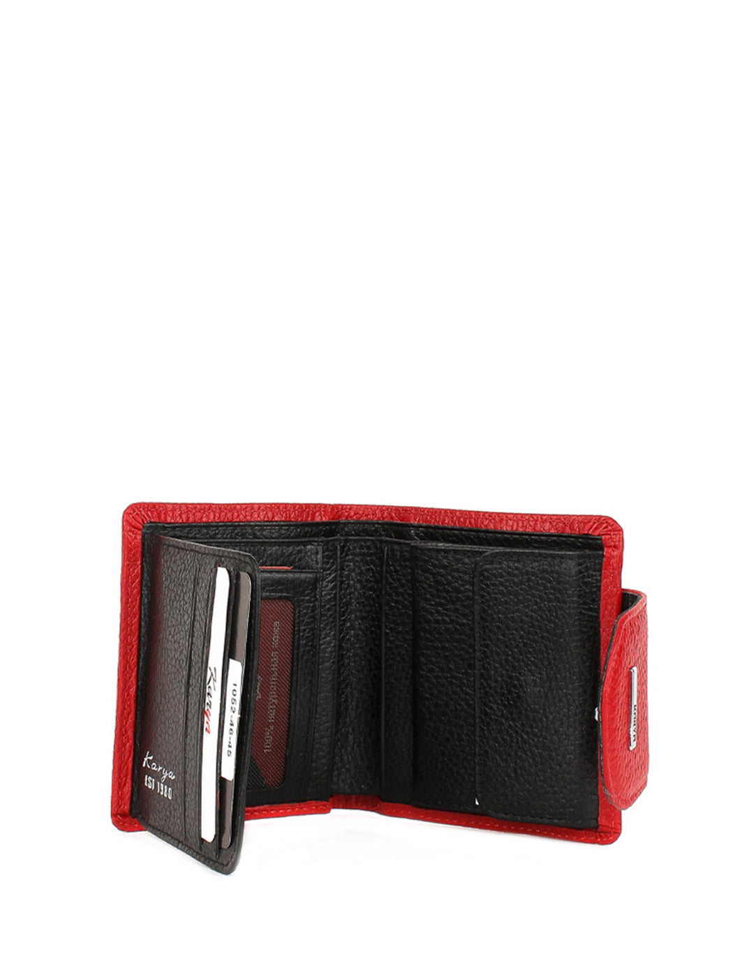 Cartera de piel italiana Rojo 1052-46-45