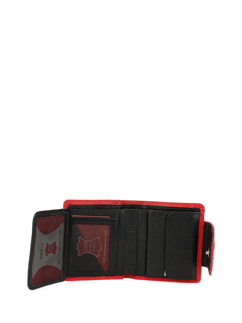 Cartera de piel italiana Rojo 1052-46-45