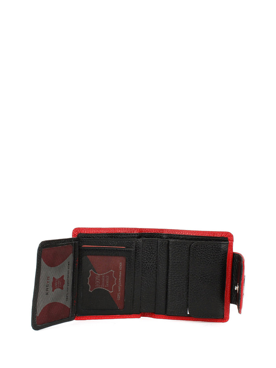 Cartera de piel italiana Rojo 1052-46-45