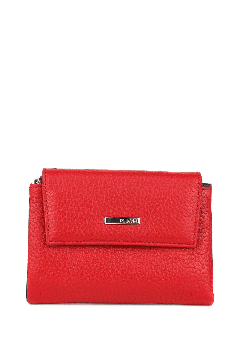 Cartera de piel italiana Rojo 1205-46-45