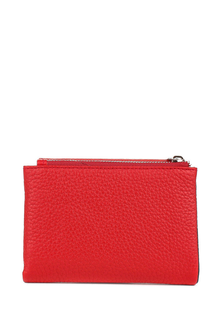 Cartera de piel italiana Rojo 1205-46-45