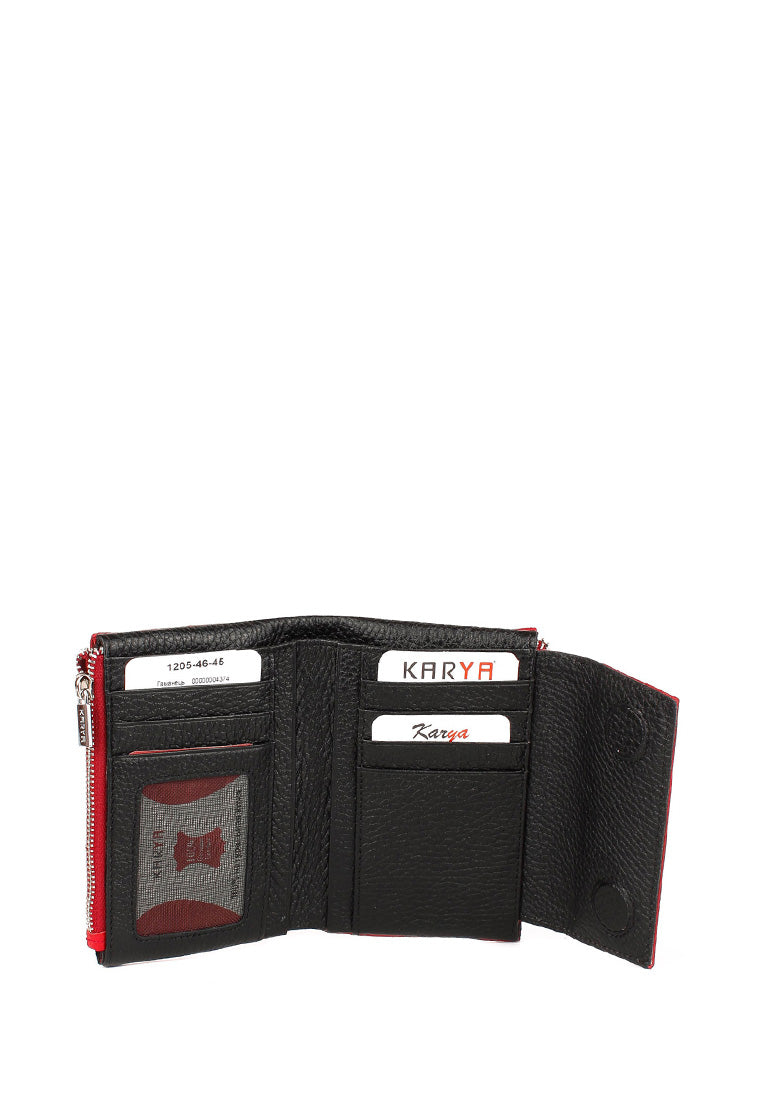 Cartera de piel italiana Rojo 1205-46-45
