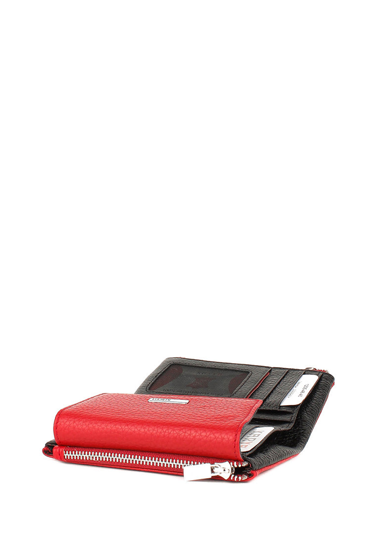 Cartera de piel italiana Rojo 1205-46-45