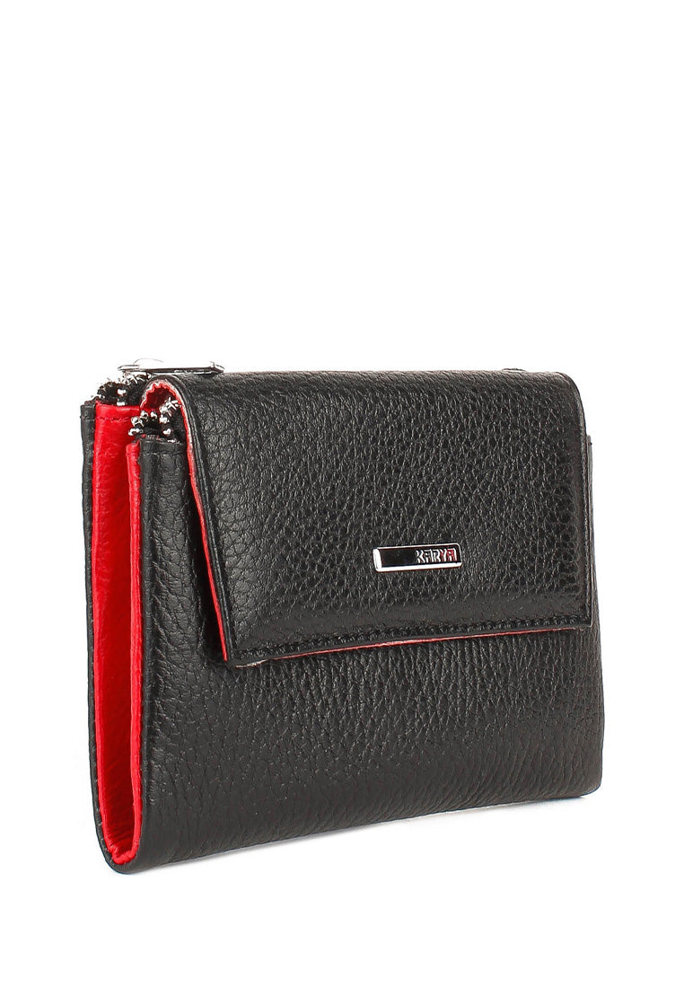 Cartera de piel italiana Negro 1205-45-46