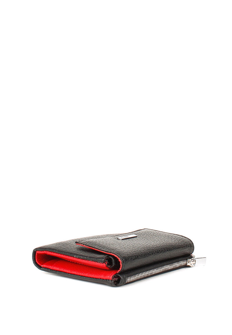 Cartera de piel italiana Negro 1205-45-46