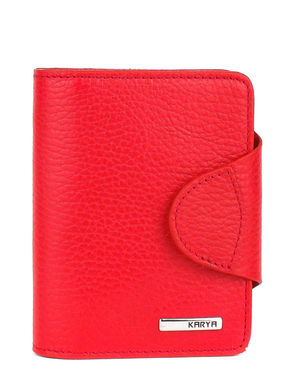 Cartera de piel italiana Rojo 1216-46