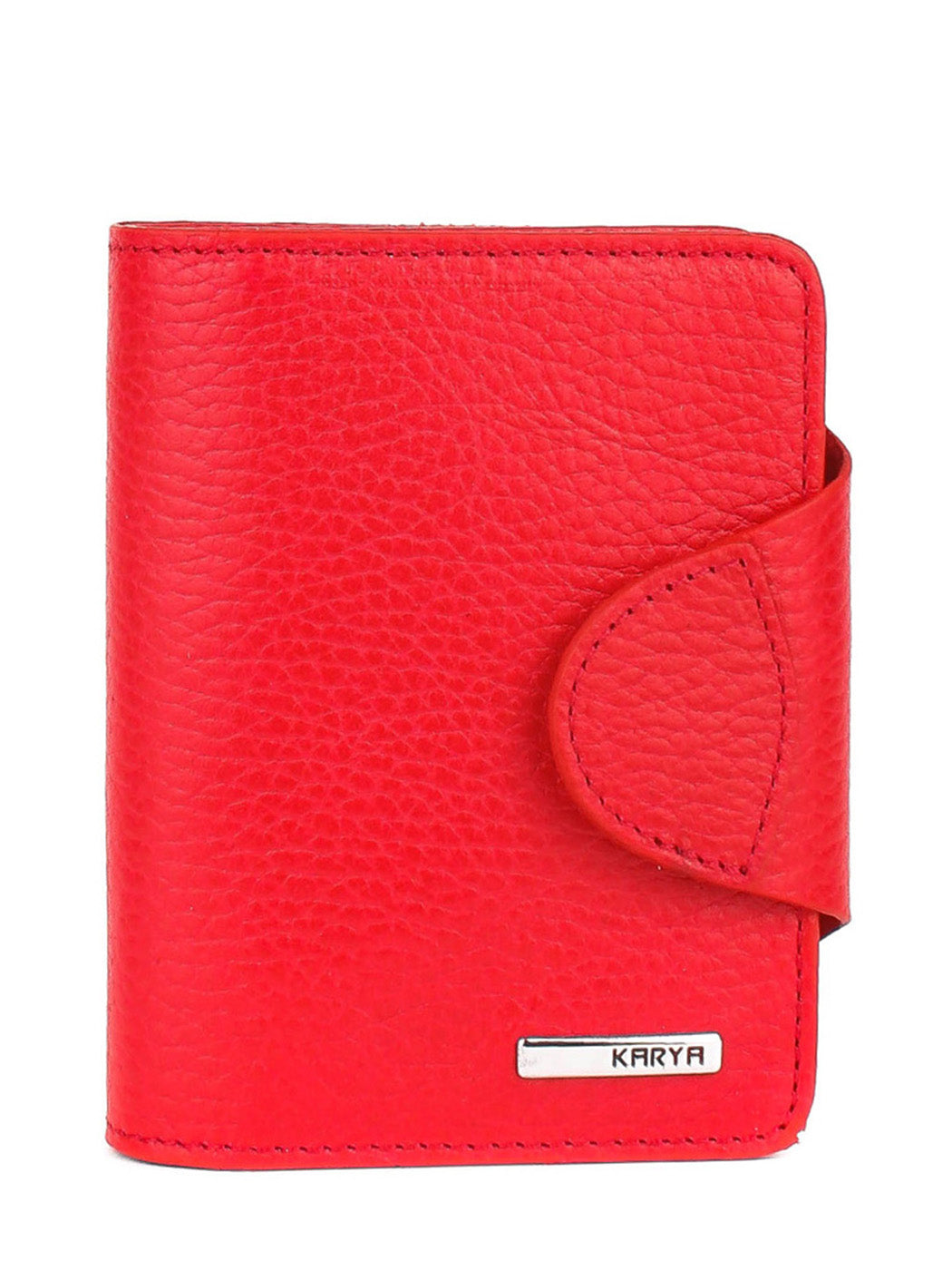 Cartera de piel italiana Rojo 1216-46