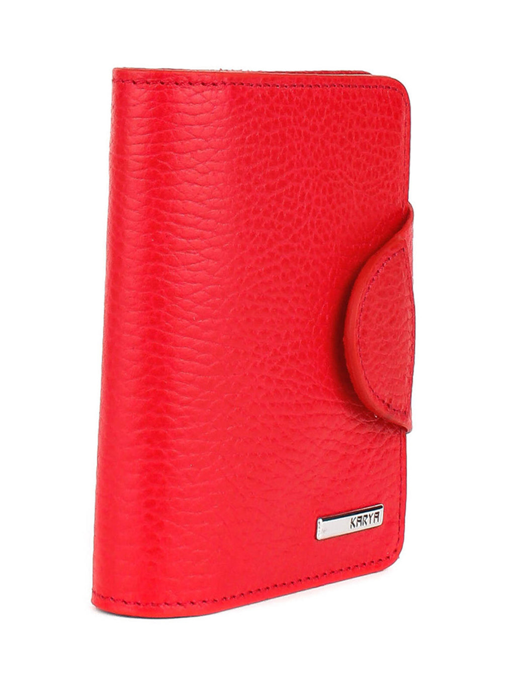 Cartera de piel italiana Rojo 1216-46