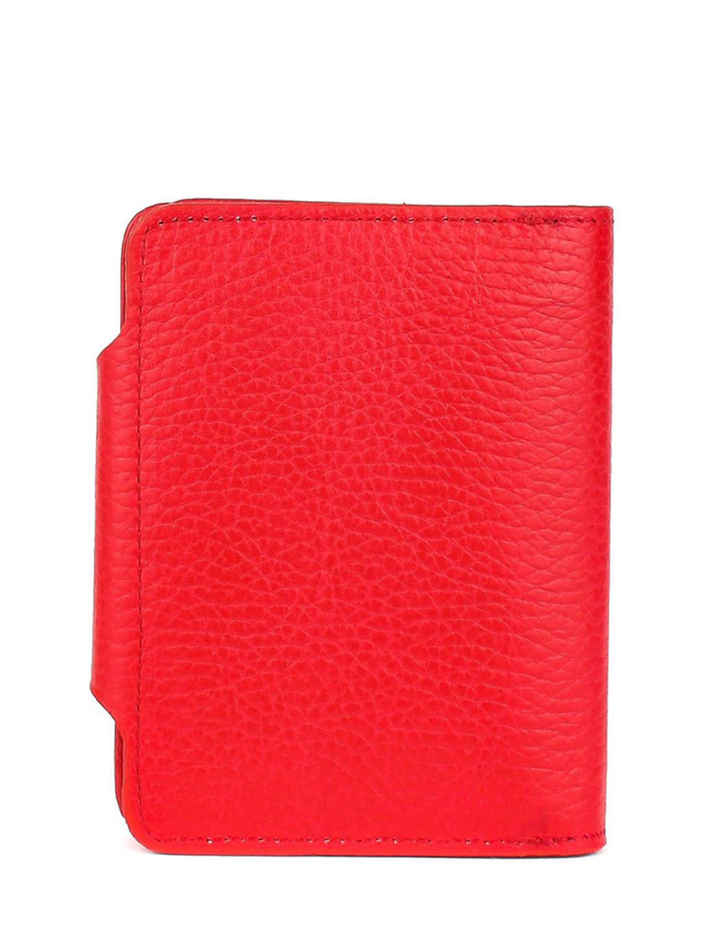 Cartera de piel italiana Rojo 1216-46