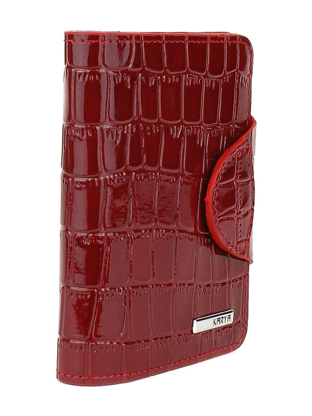 Cartera de piel italiana Burgoña 1216-08