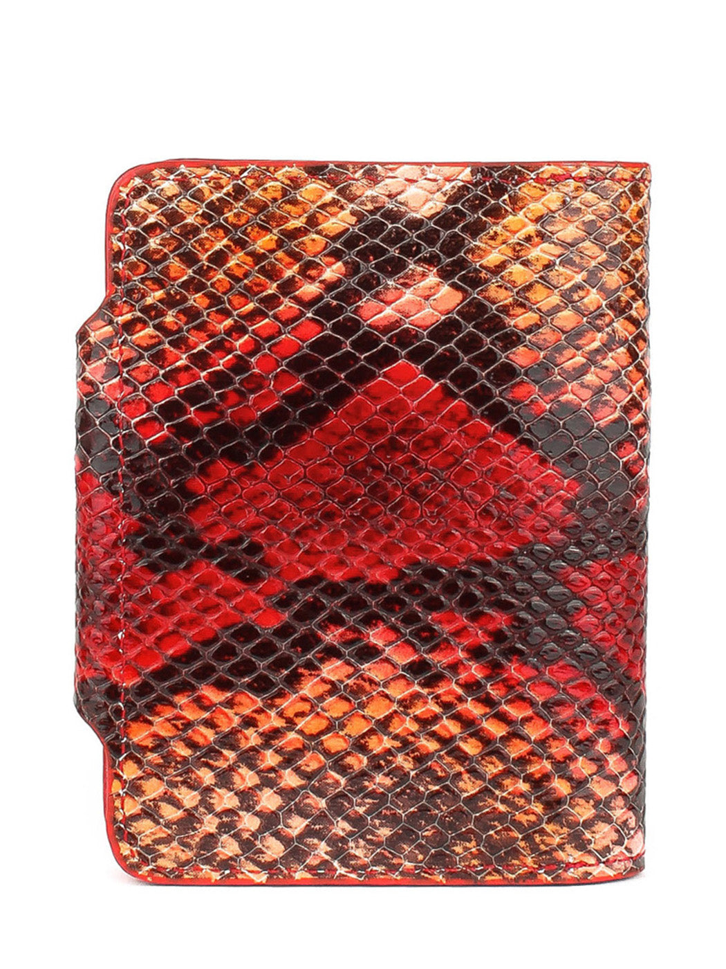 Cartera de piel italiana Rojo 1216-532