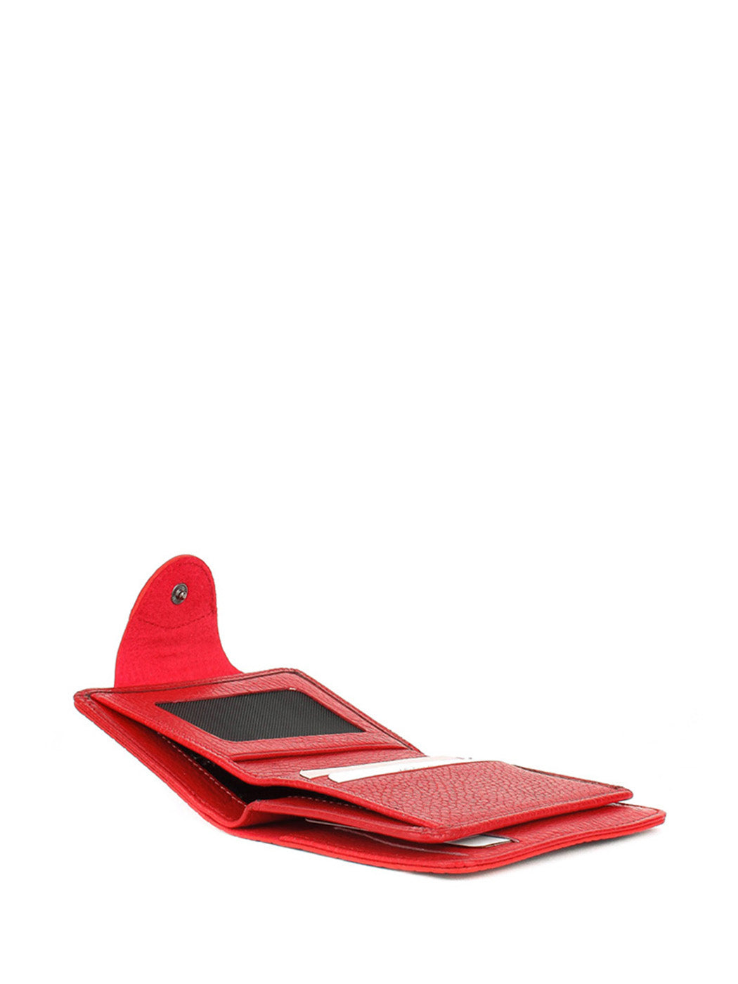 Cartera de piel italiana Rojo 1216-532