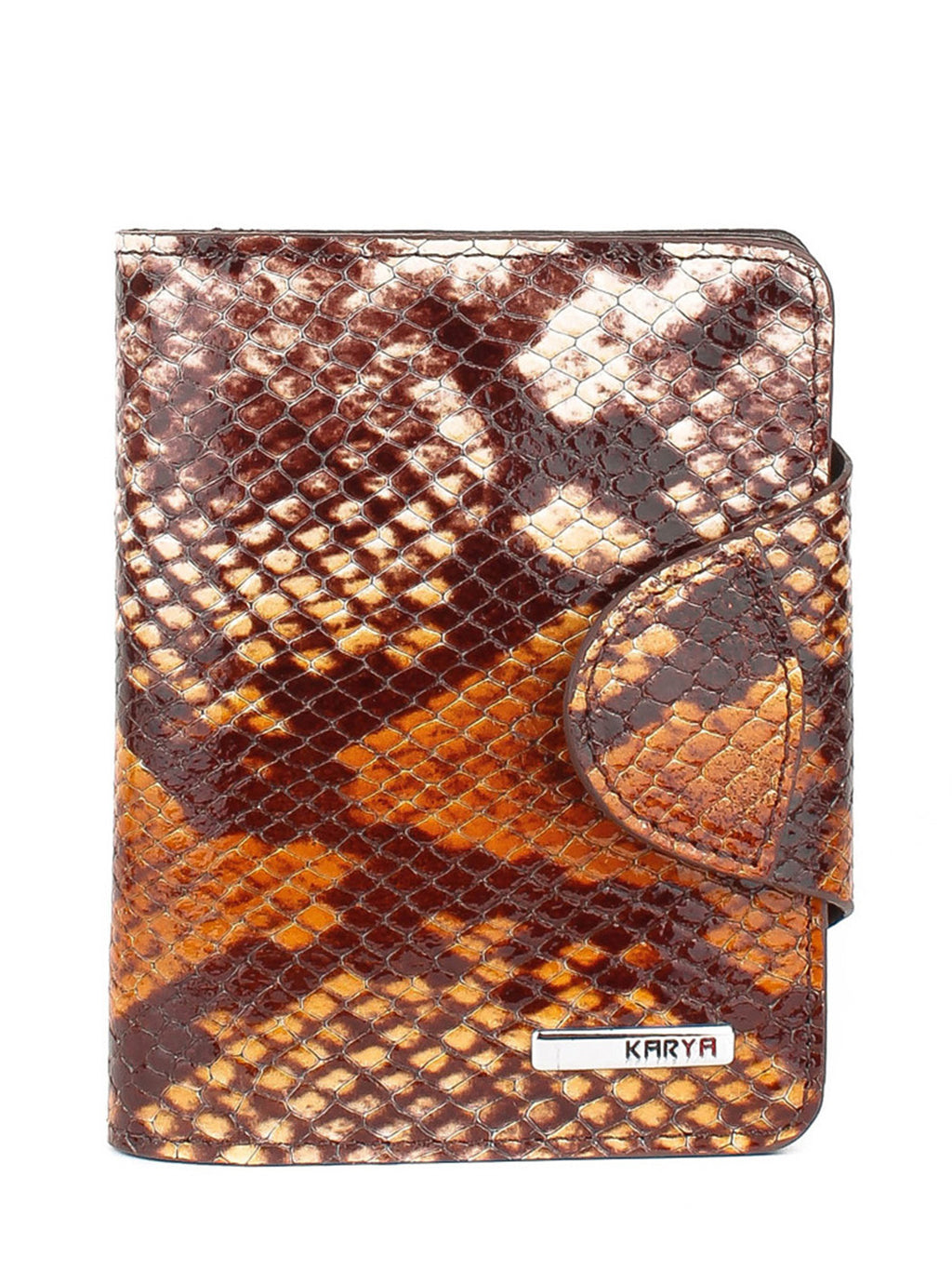 Cartera de piel italiana Marrón 1216-530