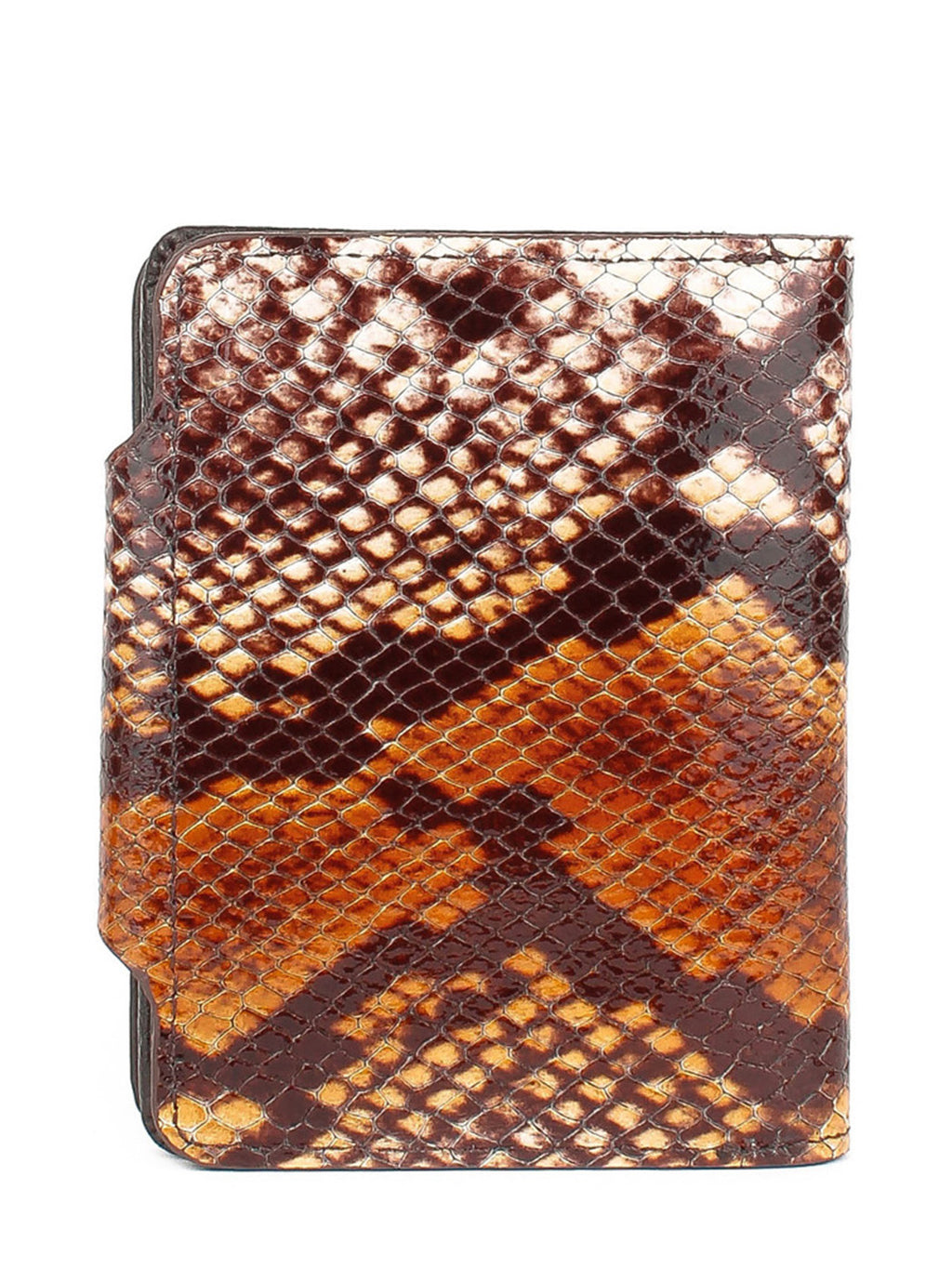 Cartera de piel italiana Marrón 1216-530