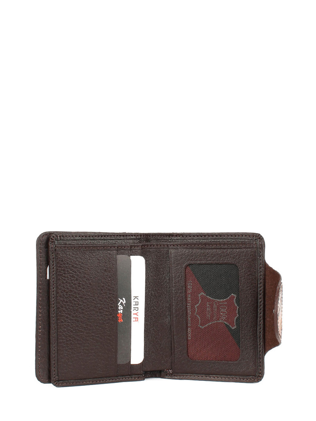 Cartera de piel italiana Marrón 1216-530