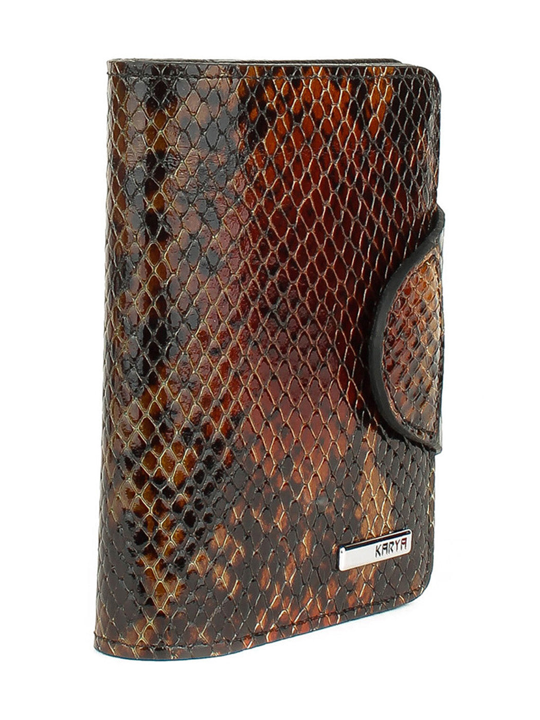 Cartera de piel italiana Verde 1216-540