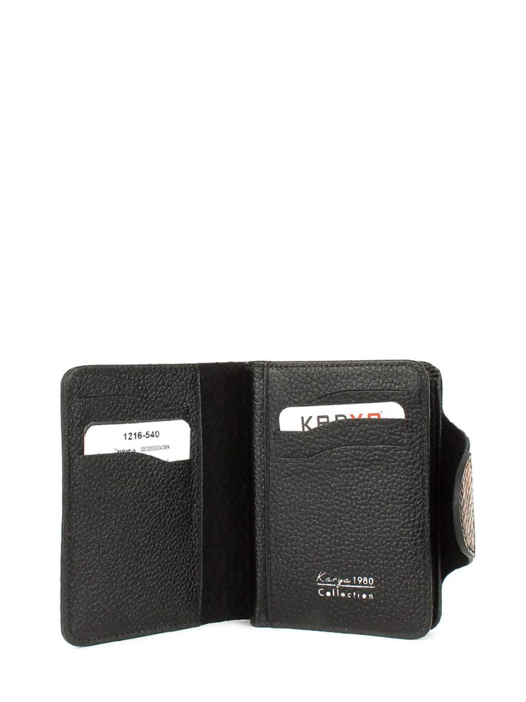 Cartera de piel italiana Verde 1216-540