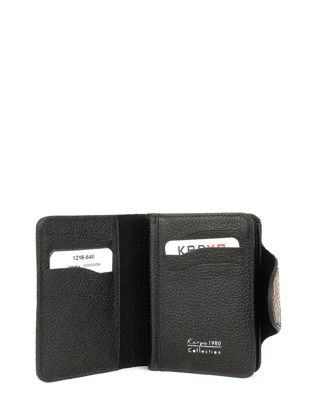 Cartera de piel italiana Verde 1216-540