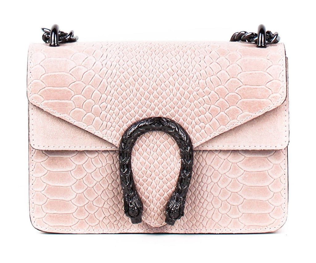 Bandolera de piel italiana Polvoriento 9638-09-35