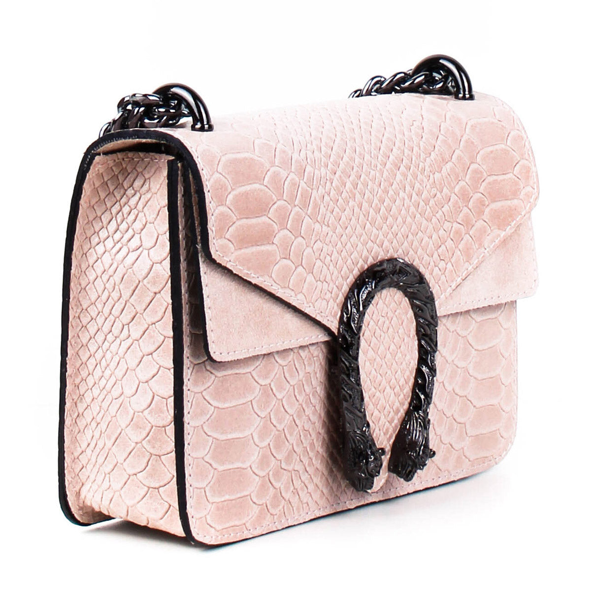 Bandolera de piel italiana Polvoriento 9638-09-35