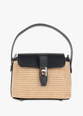 Bolso de mano de piel italiana Negro 6611-0511-32