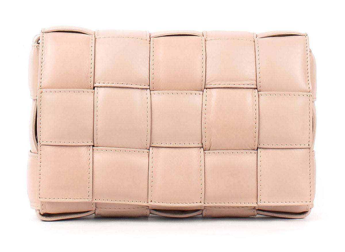 Bandolera de piel italiana Gris 2606-52-106