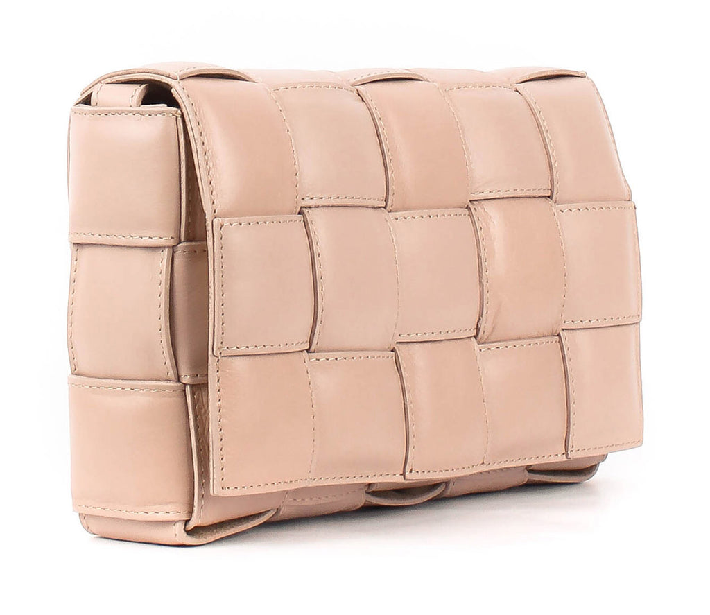 Bandolera de piel italiana Gris 2606-52-106