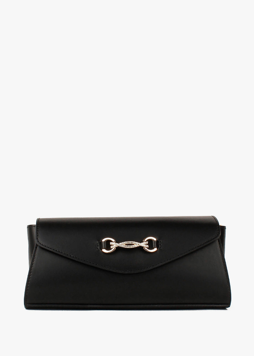 Bandolera de piel italiana Negro 8049-05-31