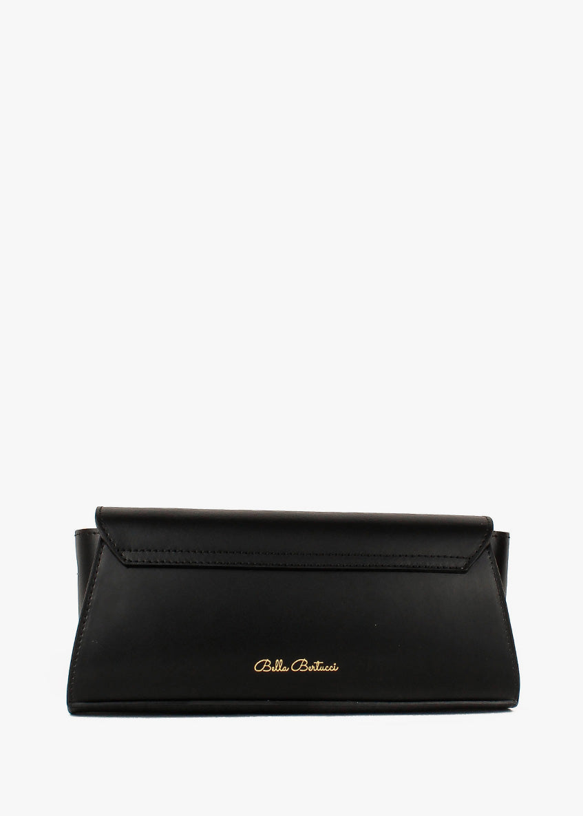 Bandolera de piel italiana Negro 8049-05-31