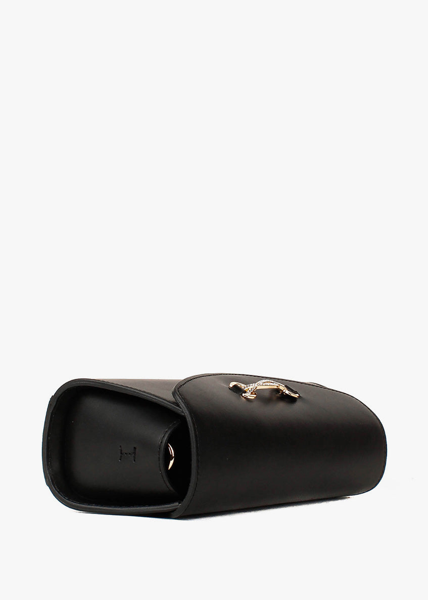 Bandolera de piel italiana Negro 8049-05-31