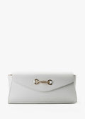 Bandolera de piel italiana Blanco 8049-16-31