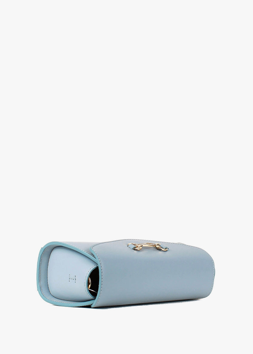 Bandolera de piel italiana Блакитний 8049-17-31