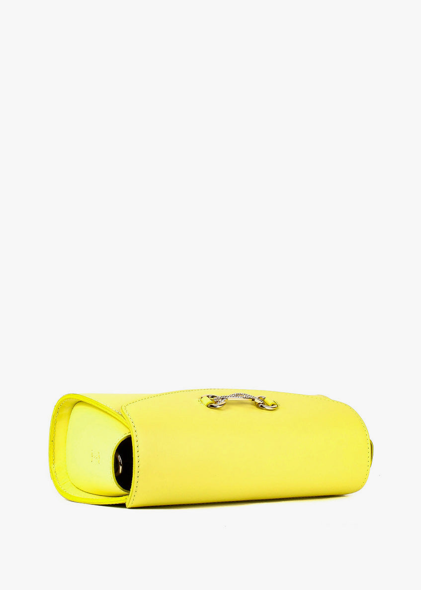 Bandolera de piel italiana Amarillo 8049-15-31