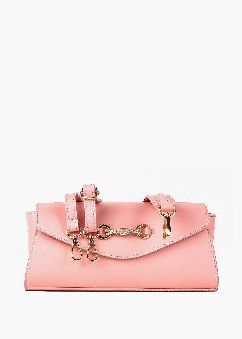 Bandolera de piel italiana Polvoriento 8049-09-31