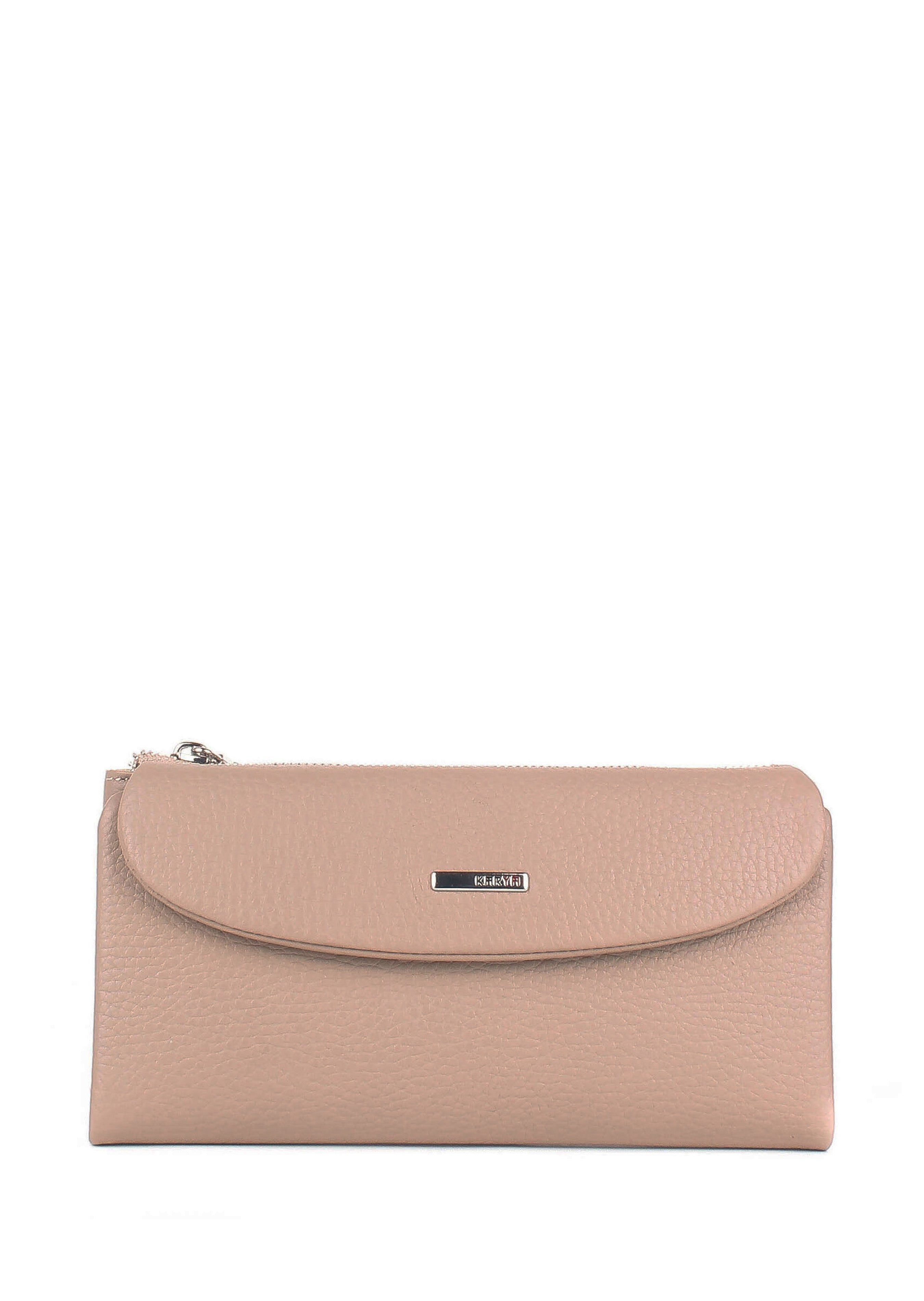 Cartera de piel italiana Gris 1172-50