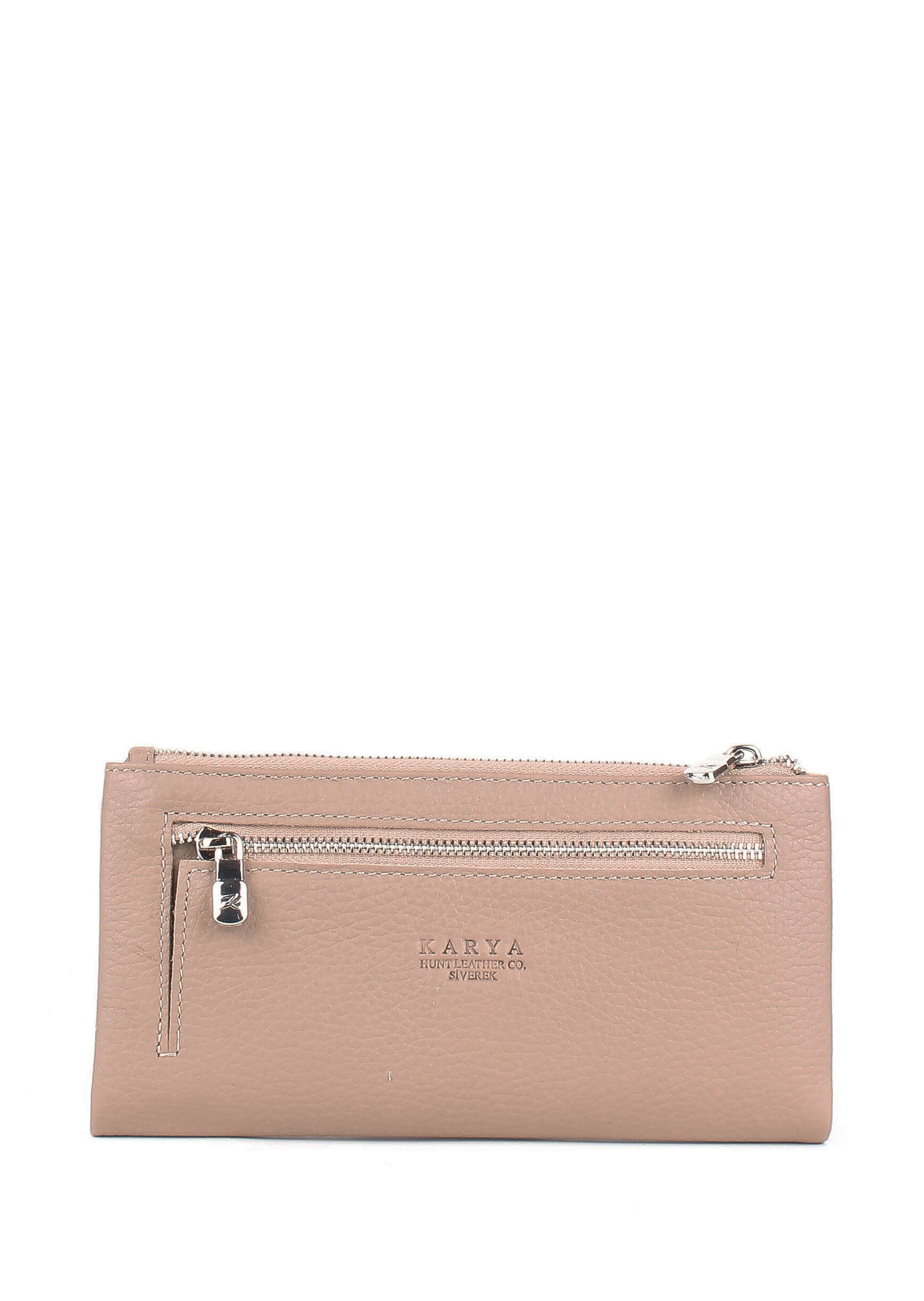 Cartera de piel italiana Gris 1172-50