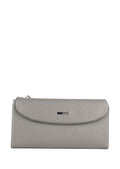Cartera de piel italiana Gris 1172-098