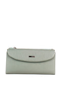 Cartera de piel italiana Verde 1172-026